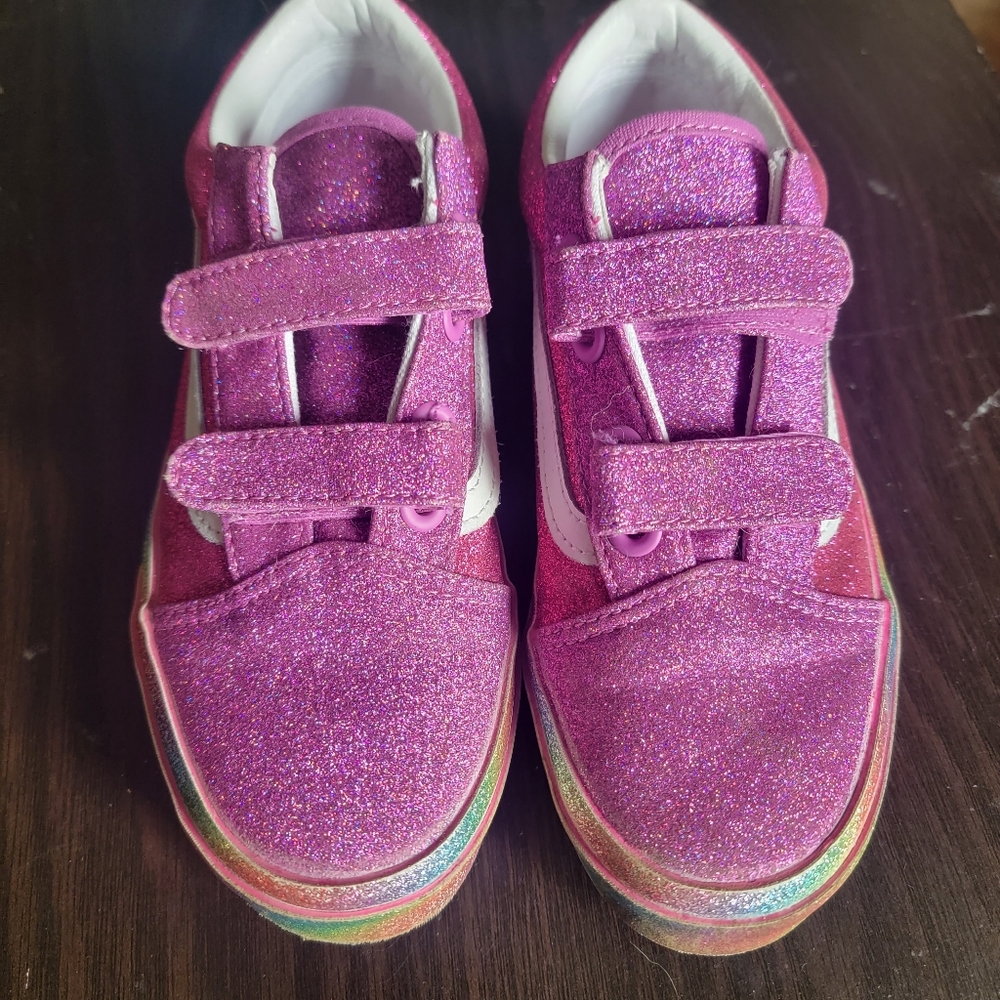 KIDS GLITTER RAINGLOW OLD SKOOL V size 3